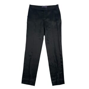 Ralph Lauren Collection Purple Label Pants Women's 6 Black Dress Trousers‎ USA